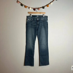 7 for All Mankind embellished pocket Bootcut jeans